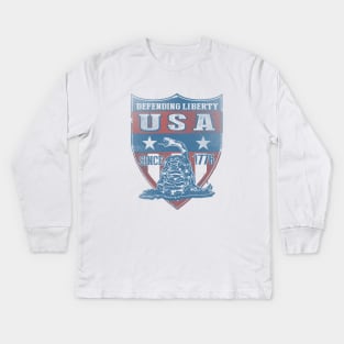 Don't Tread on Me Kids Long Sleeve T-Shirt